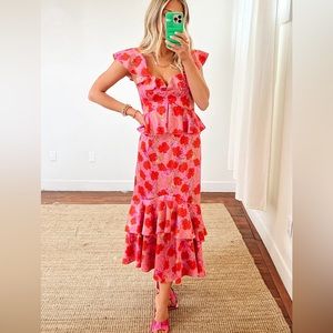 Show Me Your Mumu Reese Ruffle Dress. Size Small. New with tags on it.